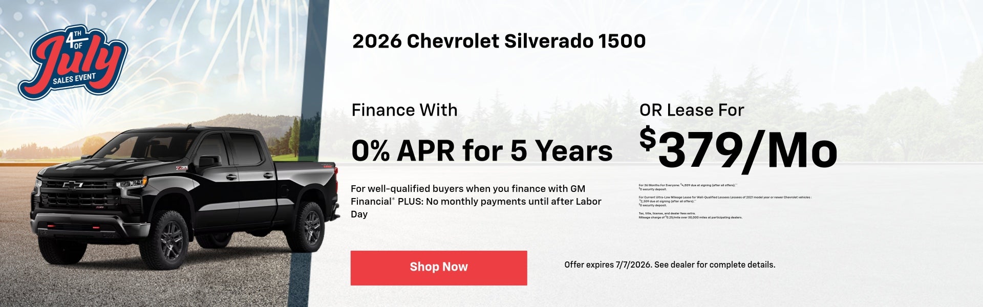 Silverado Offer