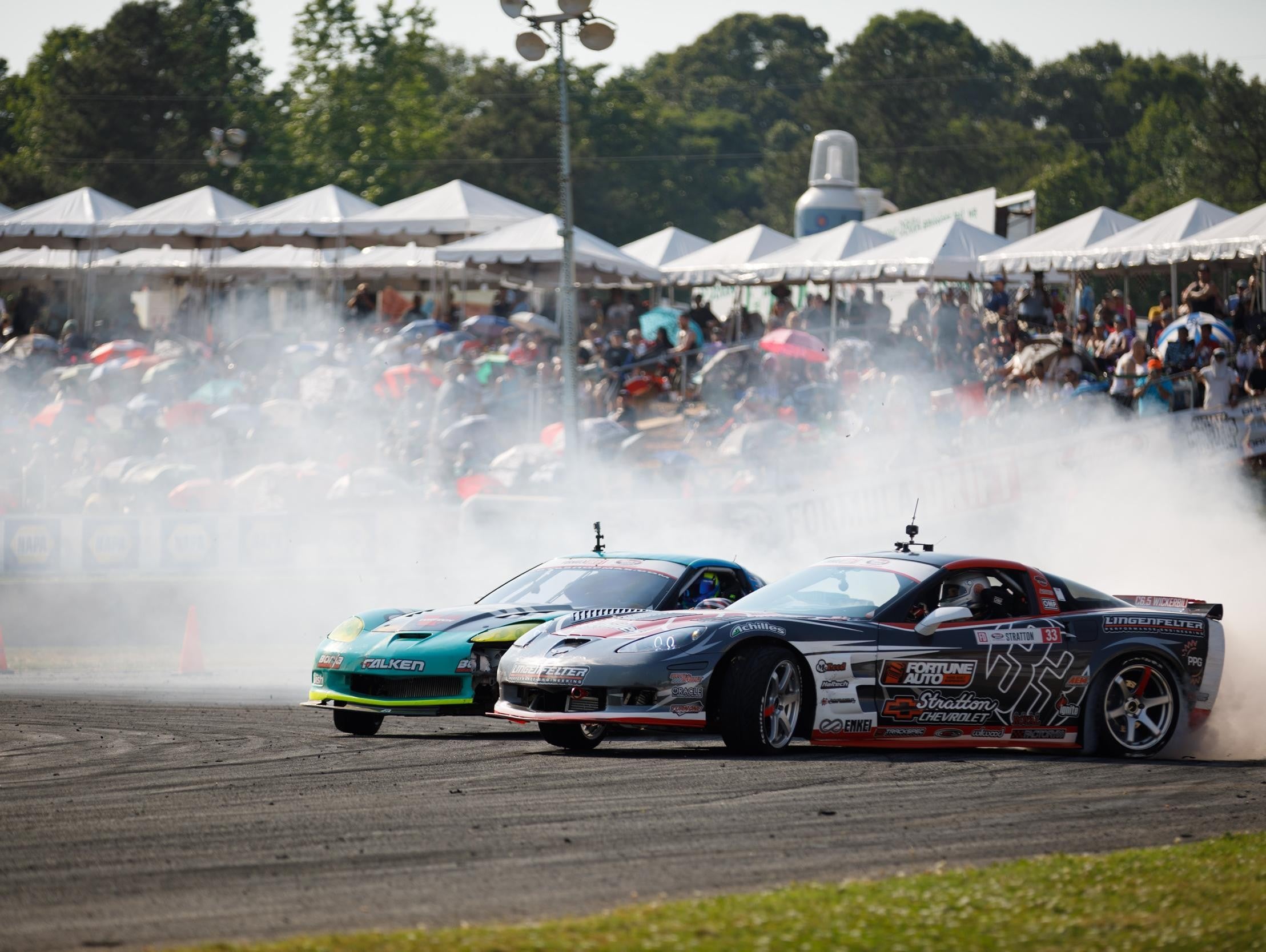 Stratton Racing Drifting past competitor